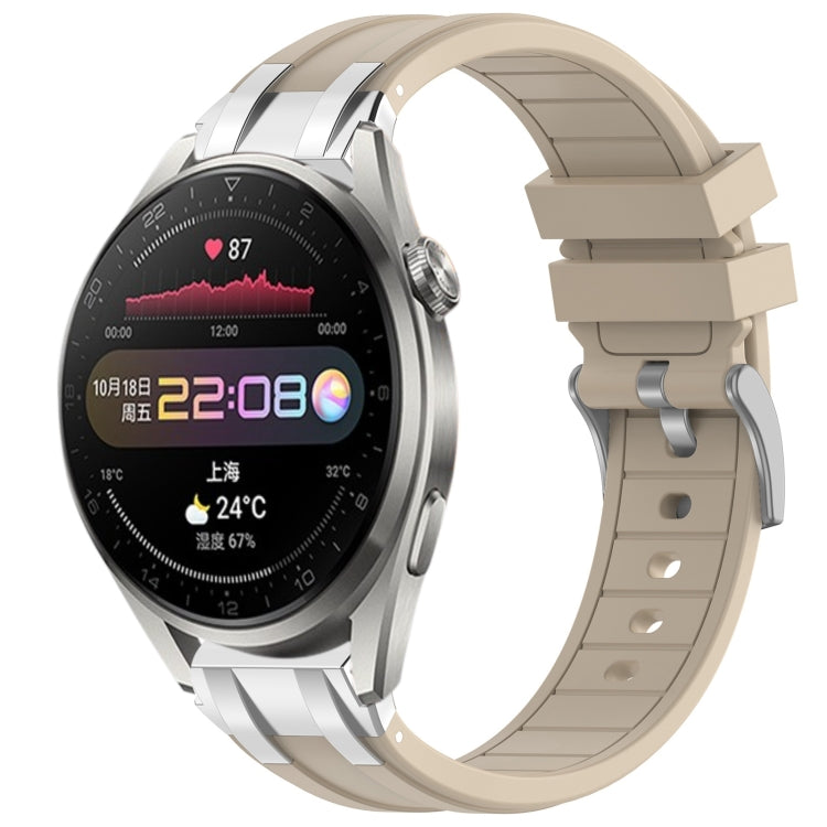 For Huawei Watch3 Pro 22mm Quick Release Silver Buckle Royal Silicone Watch Band(Starlight) - free shipping - PMC TechLife - Order now!