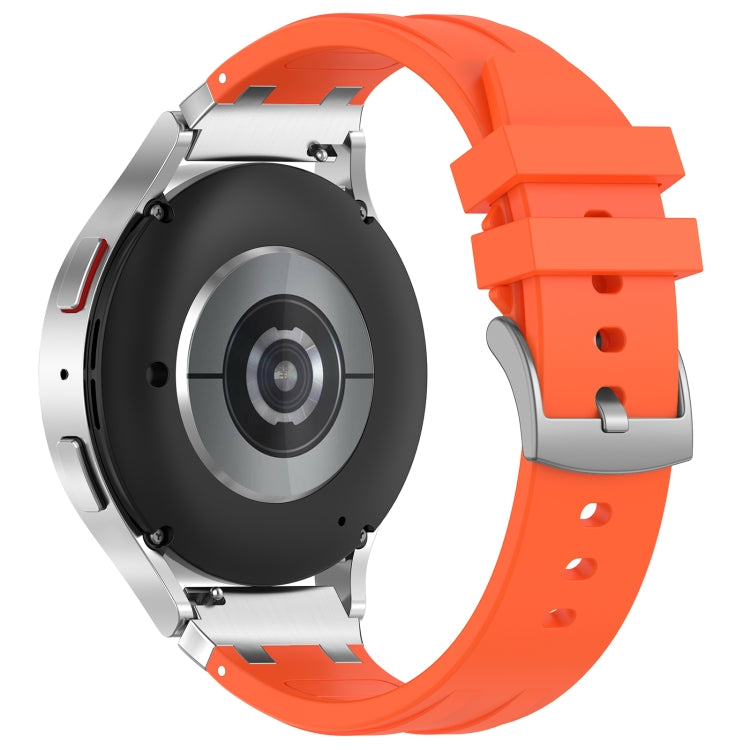 For Honor Watch 4 Pro 22mm Quick Release Silver Buckle Royal Silicone Watch Band(Orange) - free shipping - PMC TechLife - Order now!