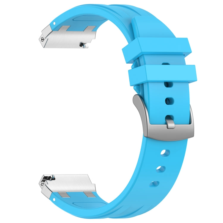 For Honor Magic Watch 22mm Quick Release Silver Buckle Royal Silicone Watch Band(Sky Blue) - free shipping - PMC TechLife - Order now!