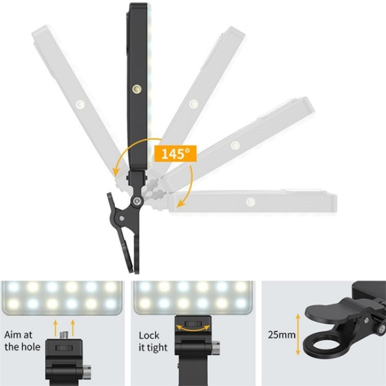 V16R Wth OLED Screen 24 Effects RGB Light Pocket Fill Light for Mobile Phone / Tablet / Laptop - Selfie Light by PMC TechLife | Online Shopping South Africa | PMC TechLife | Buy Now Pay Later Mobicred