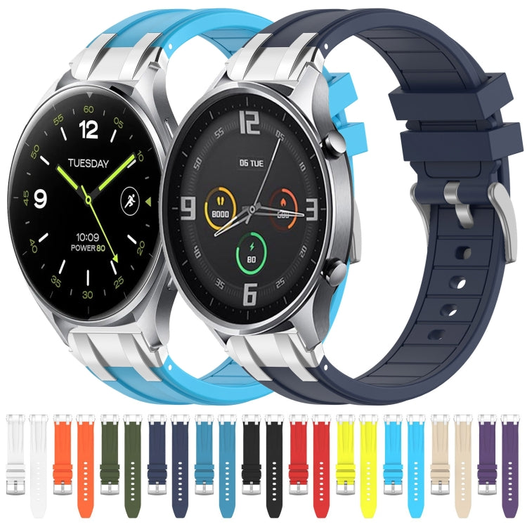 For Xiaomi Watch 2 Pro 22mm Quick Release Silver Buckle Royal Silicone Watch Band(Red) - free shipping - PMC TechLife - Order now!
