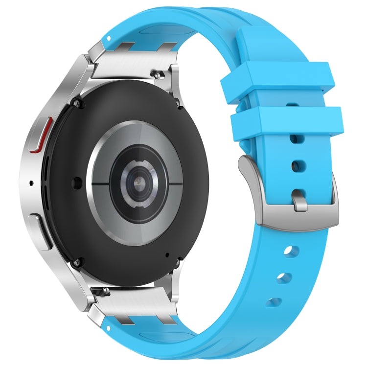 For Garmin Forerunner 265 22mm Quick Release Silver Buckle Royal Silicone Watch Band(Sky Blue) - free shipping - PMC TechLife - Order now!