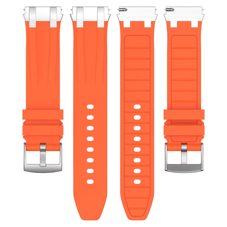 For Garmin Venu 2 22mm Quick Release Silver Buckle Royal Silicone Watch Band(Orange) - free shipping - PMC TechLife - Order now!