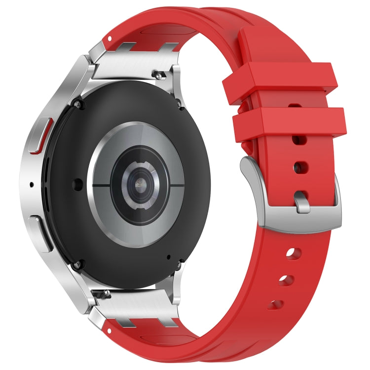 For Garmin Venu 2 22mm Quick Release Silver Buckle Royal Silicone Watch Band(Red) - free shipping - PMC TechLife - Order now!