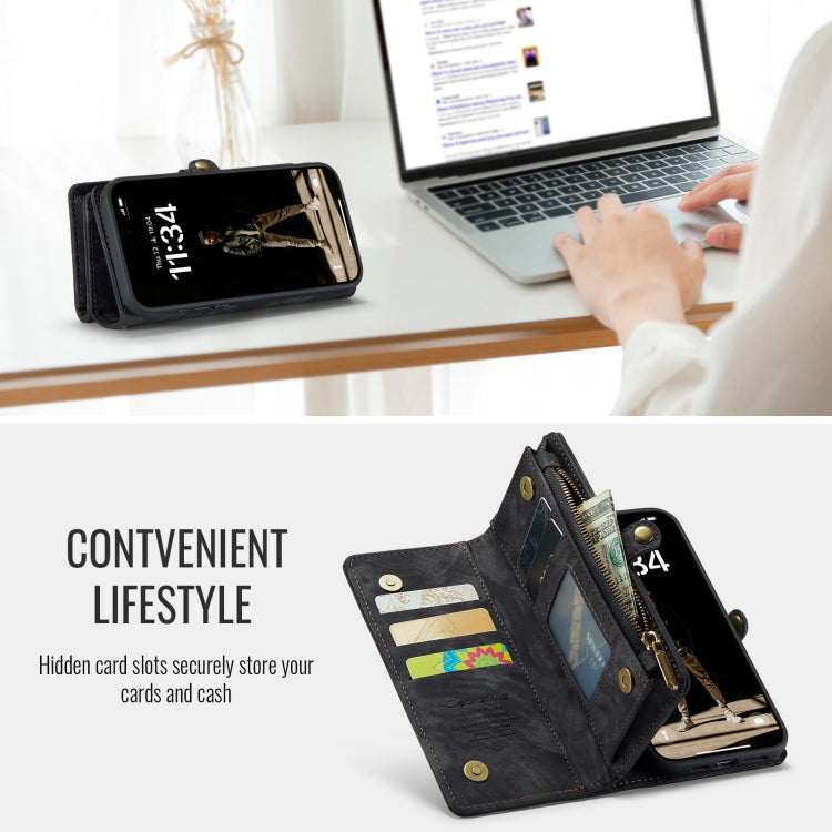 For iPhone 16 Pro CaseMe 008 Detachable Multifunctional Leather Phone Case(Black) - iPhone 16 Pro Cases by CaseMe | Online Shopping South Africa | PMC TechLife | Buy Now Pay Later Mobicred