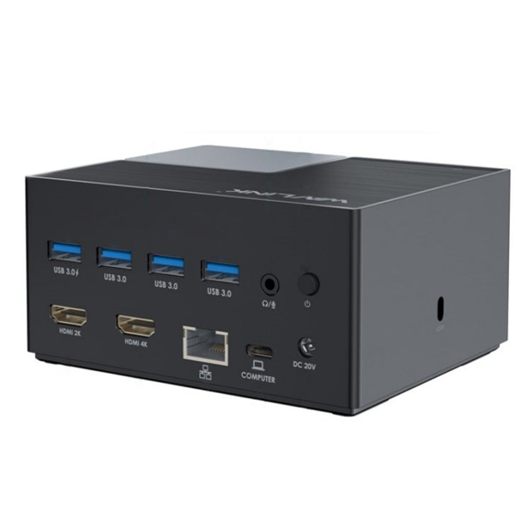WAVLINK UG76PD2 3.5mm Audio, Gigabit Network Port Dual HD Universal Docking Station(EU Plug) - free shipping - PMc TechLife - Order now!