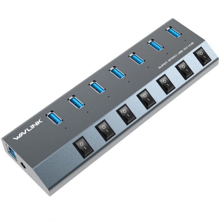 WAVLINK UH3076 5Gbps 7-port USB 3.0 Hub with Independent Switch and LED Indicator(US Plug) - USB 3.0 HUB by WAVLINK | Online Shopping South Africa | PMC Jewellery | Buy Now Pay Later Mobicred