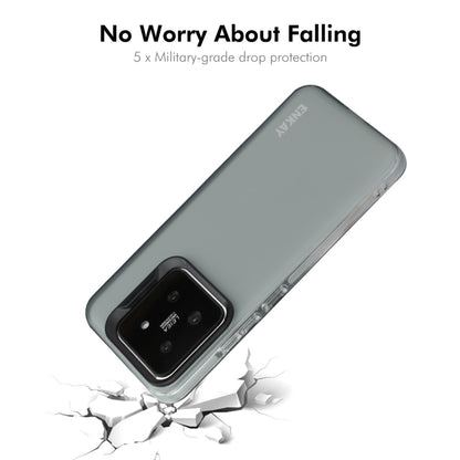 For Xiaomi 14 ENKAY Hat-Prince Translucent Matte TPU Soft Phone Case(Grey) - 14 Cases by ENKAY | Online Shopping South Africa | PMC Jewellery | Buy Now Pay Later Mobicred