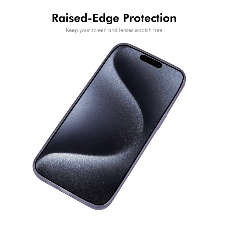 For iPhone 16 Pro ENKAY Hat-Prince Translucent Matte TPU Phone Case with Lens Film(Blue) - iPhone 16 Pro Cases by ENKAY | Online Shopping South Africa | PMC Jewellery | Buy Now Pay Later Mobicred