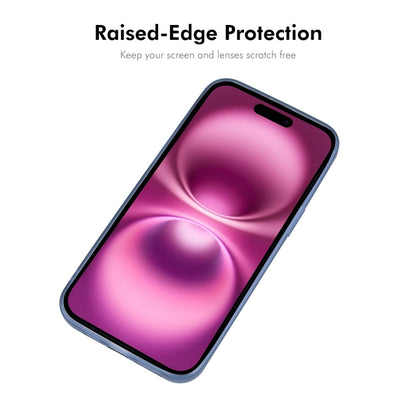 For iPhone 16 ENKAY Hat-Prince Translucent Matte TPU Phone Case with Lens Film + 9H Big Arc Edge Film(Purple) - iPhone 16 Cases by ENKAY | Online Shopping South Africa | PMC Jewellery | Buy Now Pay Later Mobicred