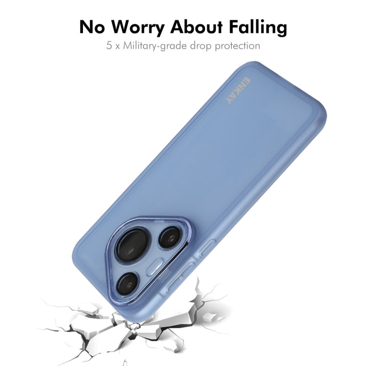 For Huawei Pura 70 Pro / 70 Pro+ ENKAY Hat-Prince Translucent Matte TPU Phone Case with Lens Film + 3D Hot Bending Film(White) - Huawei Cases by ENKAY | Online Shopping South Africa | PMC Jewellery | Buy Now Pay Later Mobicred