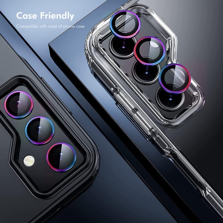 For OPPO Reno12 / Reno12 Pro Global ENKAY Hat-Prince 9H Rear Camera Lens Aluminium Alloy Tempered Glass Film(Silver) - Reno12 Pro Tempered Glass by ENKAY | Online Shopping South Africa | PMC Jewellery | Buy Now Pay Later Mobicred