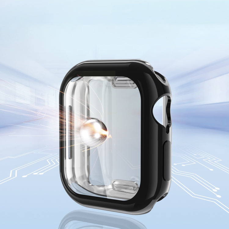 For Apple Watch Series 10 46mm Full Coverage TPU Electroplated Watch Case(Rose Gold) - Watch Cases by PMC TechLife | Online Shopping South Africa | PMC TechLife | Buy Now Pay Later Mobicred