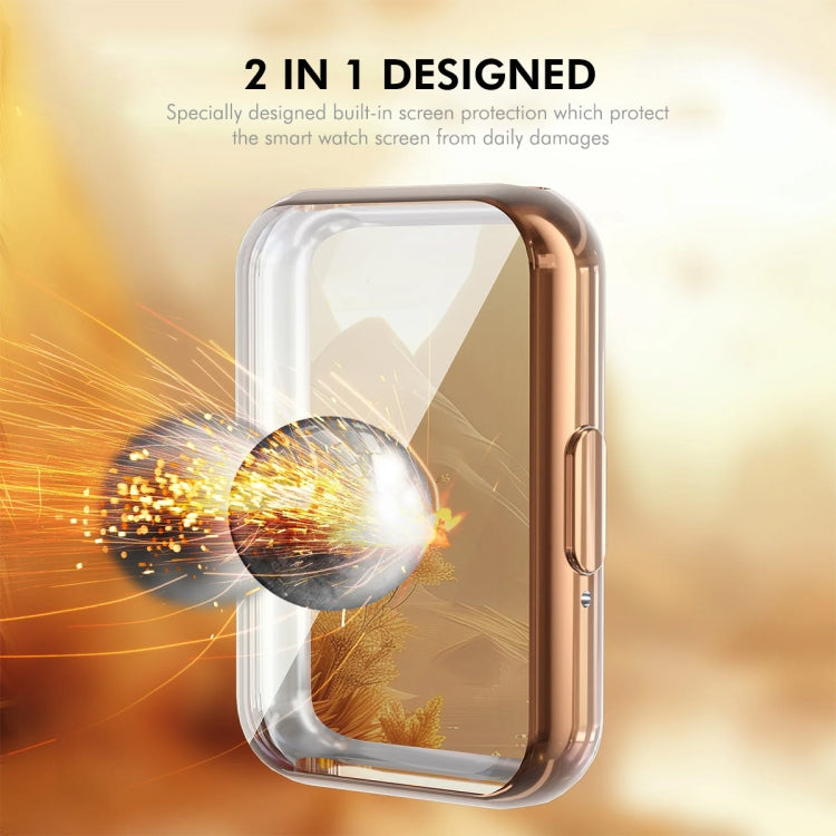 For Samsung Galaxy Fit3 ENKAY Hat-Prince Full Coverage Electroplated Soft TPU Case with Screen Protection(Transparent) - free shipping - PMc TechLife - Order now!