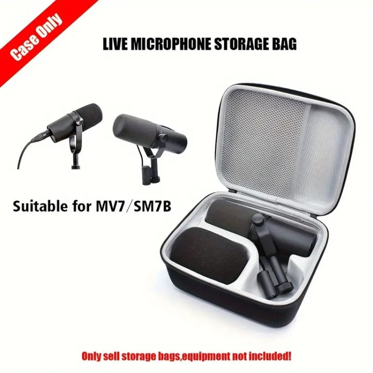 For Shure SM7B / MV7 / MV7X Outdoor Travel Hard Shell Storage Bag - Microphone by PMC Jewellery | Online Shopping South Africa | PMC Jewellery | Buy Now Pay Later Mobicred