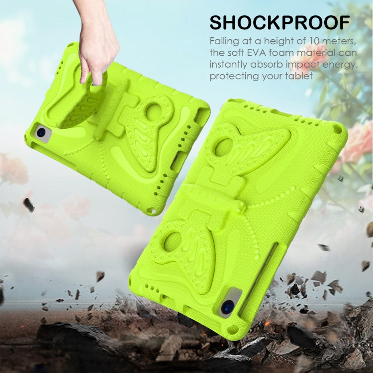 For Lenovo Tab M10 Plus TB-X606F 10.3 Butterfly Bracket EVA Shockproof Tablet Case(Grass Green) - Lenovo by PMC TechLife | Online Shopping South Africa | PMC TechLife | Buy Now Pay Later Mobicred