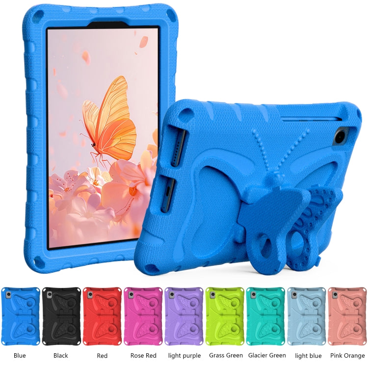 For Lenovo Tab M8 TB-8505F 8.0 / TB-8705N Butterfly Bracket EVA Shockproof Tablet Case(Blue) - Lenovo by PMC TechLife | Online Shopping South Africa | PMC TechLife | Buy Now Pay Later Mobicred