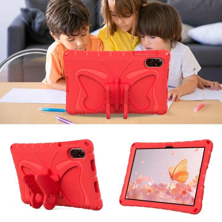 For Honor Pad X8 Pro 11.5 Butterfly Bracket EVA Shockproof Tablet Case(Red) - Honor by PMC TechLife | Online Shopping South Africa | PMC TechLife | Buy Now Pay Later Mobicred