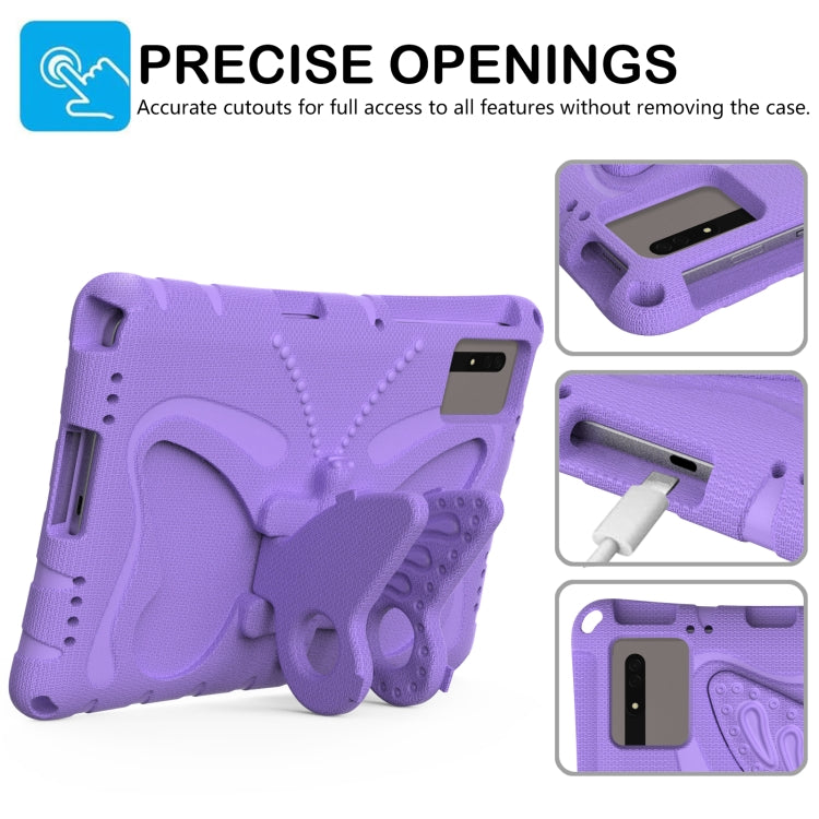 For Honor Tablet V7 11 2021 Butterfly Bracket EVA Shockproof Tablet Case(Light Purple) - free shipping - PMC TechLife - Order now!