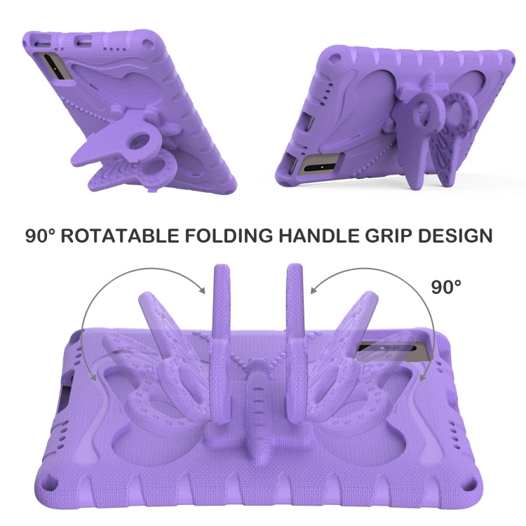 For Honor Tablet V7 11 2021 Butterfly Bracket EVA Shockproof Tablet Case(Light Purple) - free shipping - PMC TechLife - Order now!