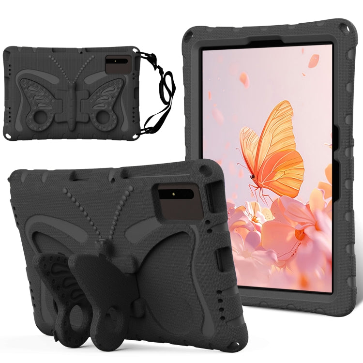 For Honor Tablet V7 11 2021 Butterfly Bracket EVA Shockproof Tablet Case(Black) - Honor by PMC TechLife | Online Shopping South Africa | PMC TechLife | Buy Now Pay Later Mobicred