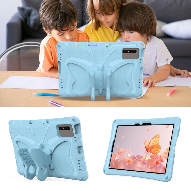 For Honor Tablet V7 11 2021 Butterfly Bracket EVA Shockproof Tablet Case(Light Blue) - Honor by PMC TechLife | Online Shopping South Africa | PMC TechLife | Buy Now Pay Later Mobicred