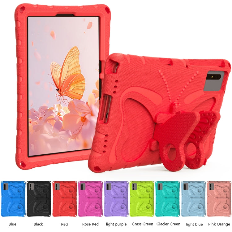 For Honor Tablet V7 11 2021 Butterfly Bracket EVA Shockproof Tablet Case(Red) - Honor by PMC TechLife | Online Shopping South Africa | PMC TechLife | Buy Now Pay Later Mobicred