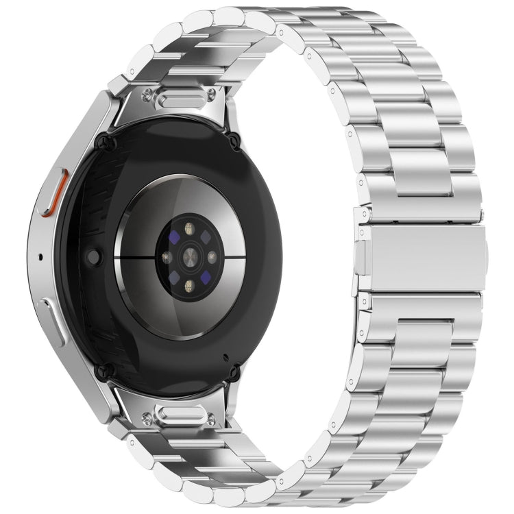 For Samsung Galaxy Watch 4 40 / 44mm Three Beads Button Quick Release Metal Watch Band(Silver) - free shipping - PMC TechLife - Order now!