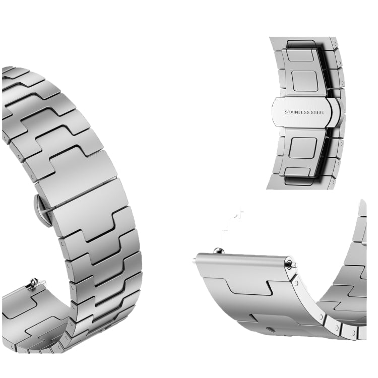 For Garmin Venu 2 Titanium Alloy 22mm Metal Watch Band(Black) - Watch Bands by PMc TechLife | Online Shopping South Africa | PMc TechLife | Buy Now Pay Later Mobicred