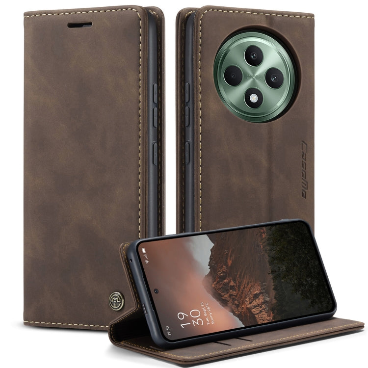 For OPPO Reno12 F /12 FS 5G CaseMe 013 Multifunctional Horizontal Flip Leather Phone Case(Coffee) - Reno12 F Cases by CaseMe | Online Shopping South Africa | PMC Jewellery | Buy Now Pay Later Mobicred