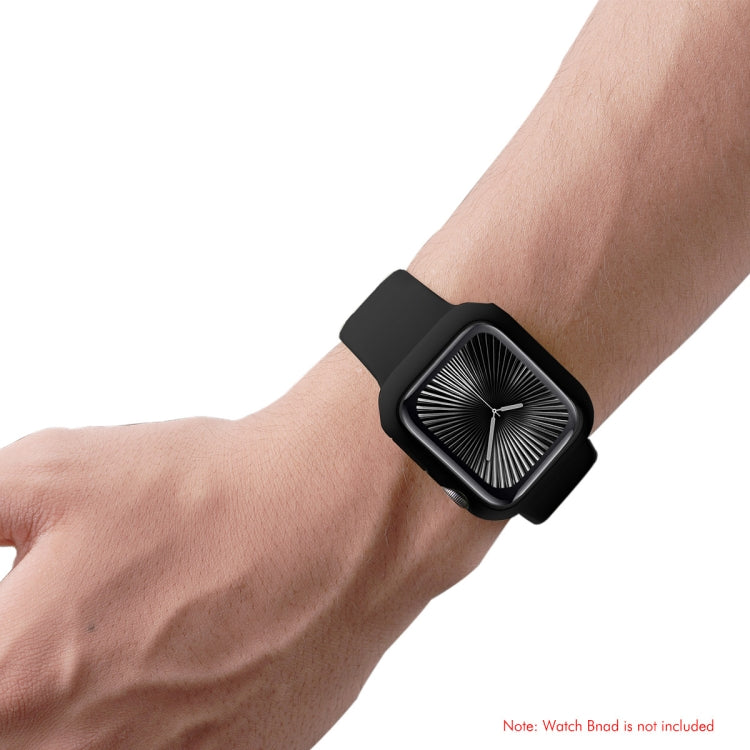 For Apple Watch Series 10 46mm ENKAY Hat-Prince 2 in 1 Solid Color PC Watch Case with Full Coverage PMMA Soft Film(Green) - free shipping - PMc TechLife - Order now!