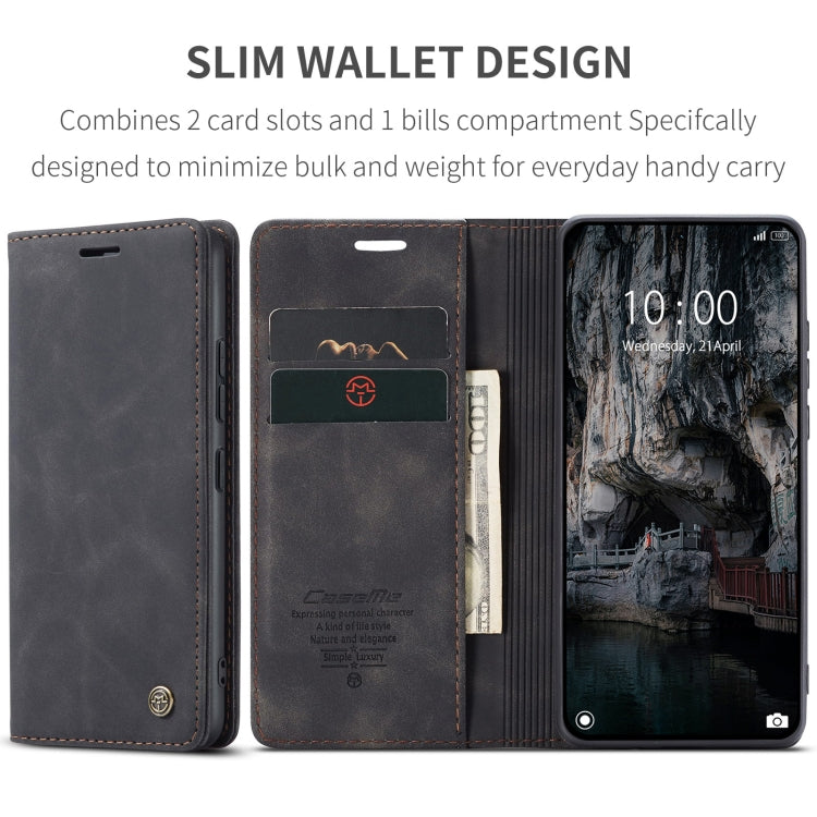 For Xiaomi 14T CaseMe 013 Multifunctional Horizontal Flip Leather Phone Case(Black) - 14T Cases by CaseMe | Online Shopping South Africa | PMC Jewellery | Buy Now Pay Later Mobicred