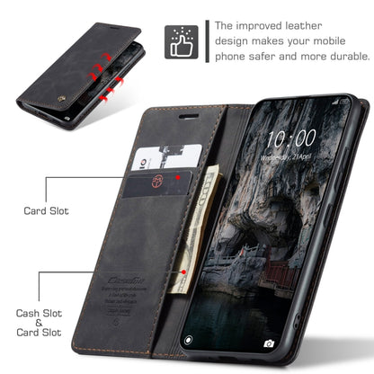 For Xiaomi 14T CaseMe 013 Multifunctional Horizontal Flip Leather Phone Case(Black) - 14T Cases by CaseMe | Online Shopping South Africa | PMC Jewellery | Buy Now Pay Later Mobicred