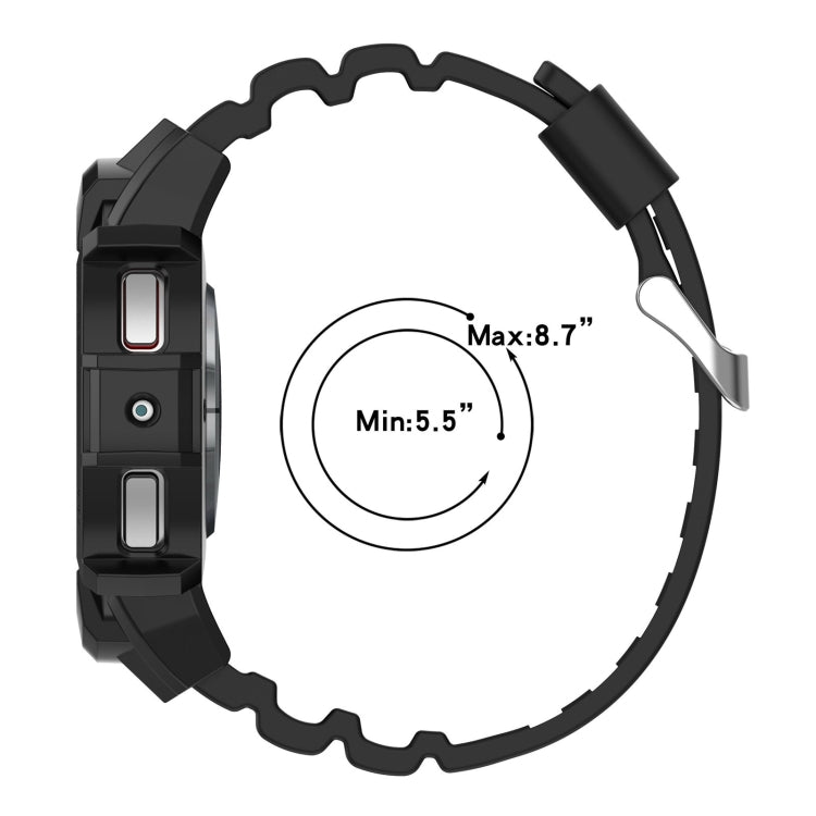For Samsung Galaxy Watch 7 40mm Armor Silicone Watch Band with Watch Case Set(White) - Watch Bands by PMC Jewellery | Online Shopping South Africa | PMC Jewellery | Buy Now Pay Later Mobicred