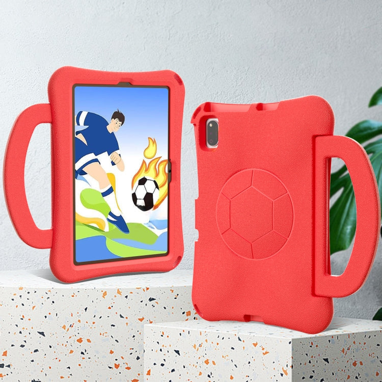 For Huawei MatePad SE 10.4 2022 / 2023 Handle Football Shaped EVA Shockproof Tablet Case(Red) - Huawei by PMC TechLife | Online Shopping South Africa | PMC TechLife | Buy Now Pay Later Mobicred