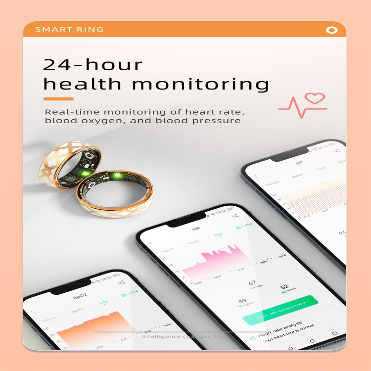 R10M SIZE 13 Smart Ring, Support Heart Rate / Blood Oxygen / Sleep Monitoring / Multiple Sports Modes(Rose Gold) - Smart Rings / Smart Telephones by PMC TechLife | Online Shopping South Africa | PMC TechLife | Buy Now Pay Later Mobicred