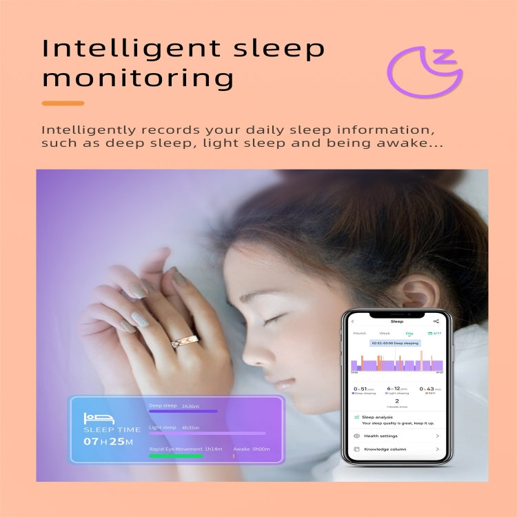 R10M SIZE 13 Smart Ring, Support Heart Rate / Blood Oxygen / Sleep Monitoring / Multiple Sports Modes(Rose Gold) - Smart Rings / Smart Telephones by PMC TechLife | Online Shopping South Africa | PMC TechLife | Buy Now Pay Later Mobicred