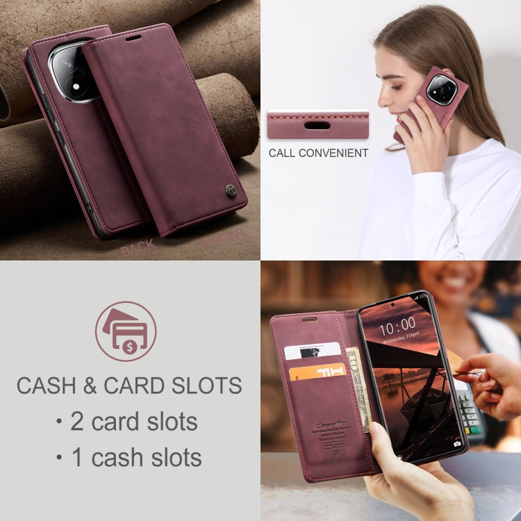 For Redmi Note 14 Pro 5G CaseMe 013 Multifunctional Horizontal Flip Leather Phone Case(Red) - Note 14 Pro Cases by CaseMe | Online Shopping South Africa | PMC Jewellery | Buy Now Pay Later Mobicred