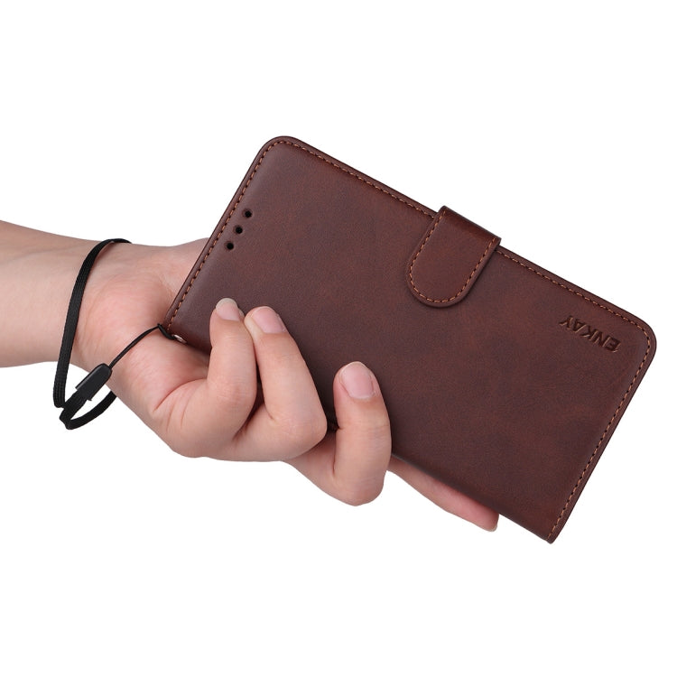 For iPhone 16e ENKAY Card Wallet Calf Texture Leather Phone Case with Screen Film(Pink) - iPhone 16e Cases by ENKAY | Online Shopping South Africa | PMC TechLife | Buy Now Pay Later Mobicred