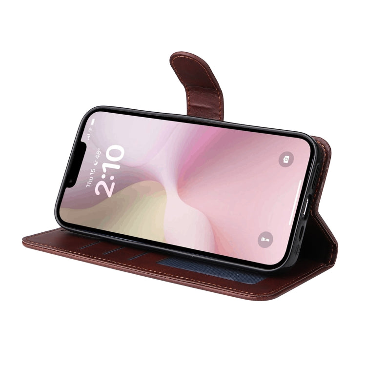 For iPhone 16e ENKAY Card Wallet Calf Texture Leather Phone Case with Screen Film(Pink) - iPhone 16e Cases by ENKAY | Online Shopping South Africa | PMC TechLife | Buy Now Pay Later Mobicred