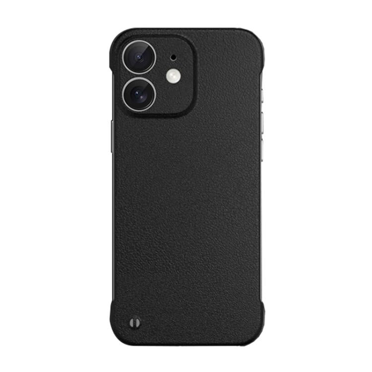 For iPhone 11 Frameless Litchi Texture PC Phone Case(Graphite Black) - iPhone 11 Cases by PMc TechLife | Online Shopping South Africa | PMc TechLife | Buy Now Pay Later Mobicred
