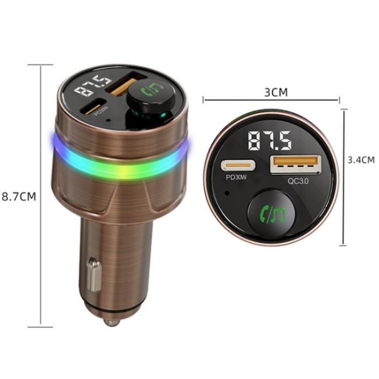 C74 Bluetooth 5.3 Car Charger PD 30W Fast Charging  with Digital Display - Car Charger by PMc TechLife | Online Shopping South Africa | PMc TechLife | Buy Now Pay Later Mobicred