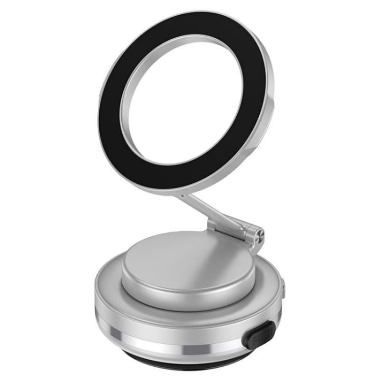 C7 Multifunctional Magnetic Phone Holder Rotatable Folding Auto Vacuum Suction Cup Phone Holder(Silver) - free shipping - PMc TechLife - Order now!
