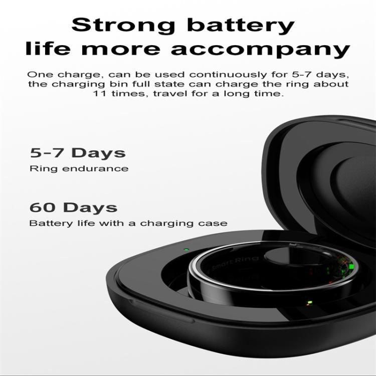 R08 SIZE 10 Smart Ring, Support Heart Rate / Blood Oxygen / Sleep / Multiple Sports Modes(Silver) - free shipping - PMC TechLife - Order now!
