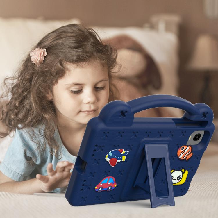 For Alldocube iPlay 60 Mini Pro Handle Kickstand Children EVA Shockproof Tablet Case(Navy Blue) - CUBE by PMC TechLife | Online Shopping South Africa | PMC TechLife | Buy Now Pay Later Mobicred