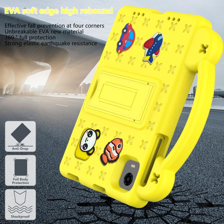 For Alldocube iPlay Mini 2 2024 Handle Kickstand Children EVA Shockproof Tablet Case(Yellow) - CUBE by PMC TechLife | Online Shopping South Africa | PMC TechLife | Buy Now Pay Later Mobicred