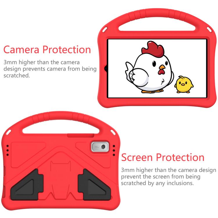 For NEC Lavie Tab T9 9 inch 2024 EVA Shockproof Tablet Case with Holder(Red) - Others by PMC TechLife | Online Shopping South Africa | PMC TechLife | Buy Now Pay Later Mobicred