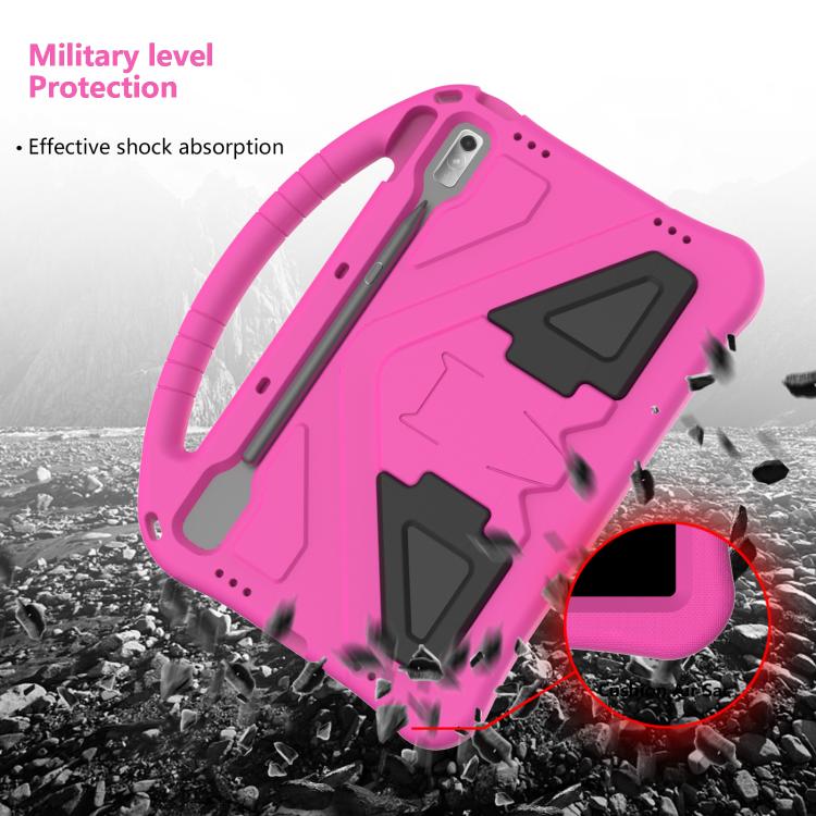 For NEC Lavie Tab T11 T1195  EVA Shockproof Tablet Case with Holder(Rose Red) - Others by PMC TechLife | Online Shopping South Africa | PMC TechLife | Buy Now Pay Later Mobicred