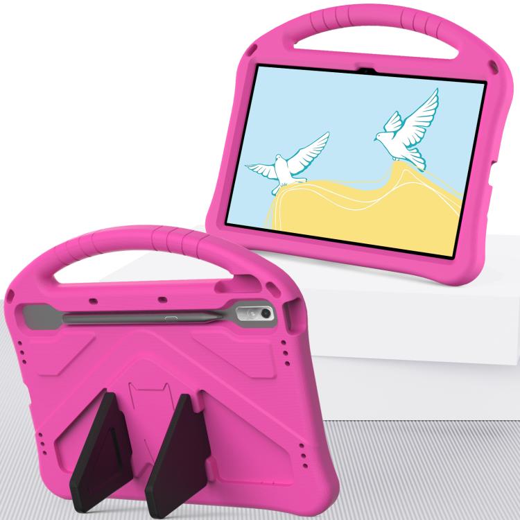 For NEC Lavie Tab T11  T1175FAS EVA Shockproof Tablet Case with Holder(Rose Red) - Others by PMC TechLife | Online Shopping South Africa | PMC TechLife | Buy Now Pay Later Mobicred