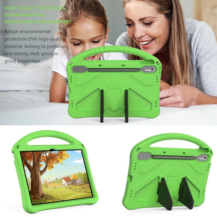 For NEC Lavie Tab T11  T1175FAS EVA Shockproof Tablet Case with Holder(Green) - free shipping - PMC TechLife - Order now!